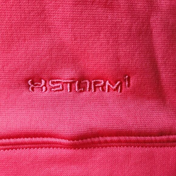 Under Armour Cold Gear Ladies Storm Water Resistant Hoodie Neon Pink M Loose Fit - Picture 8 of 10